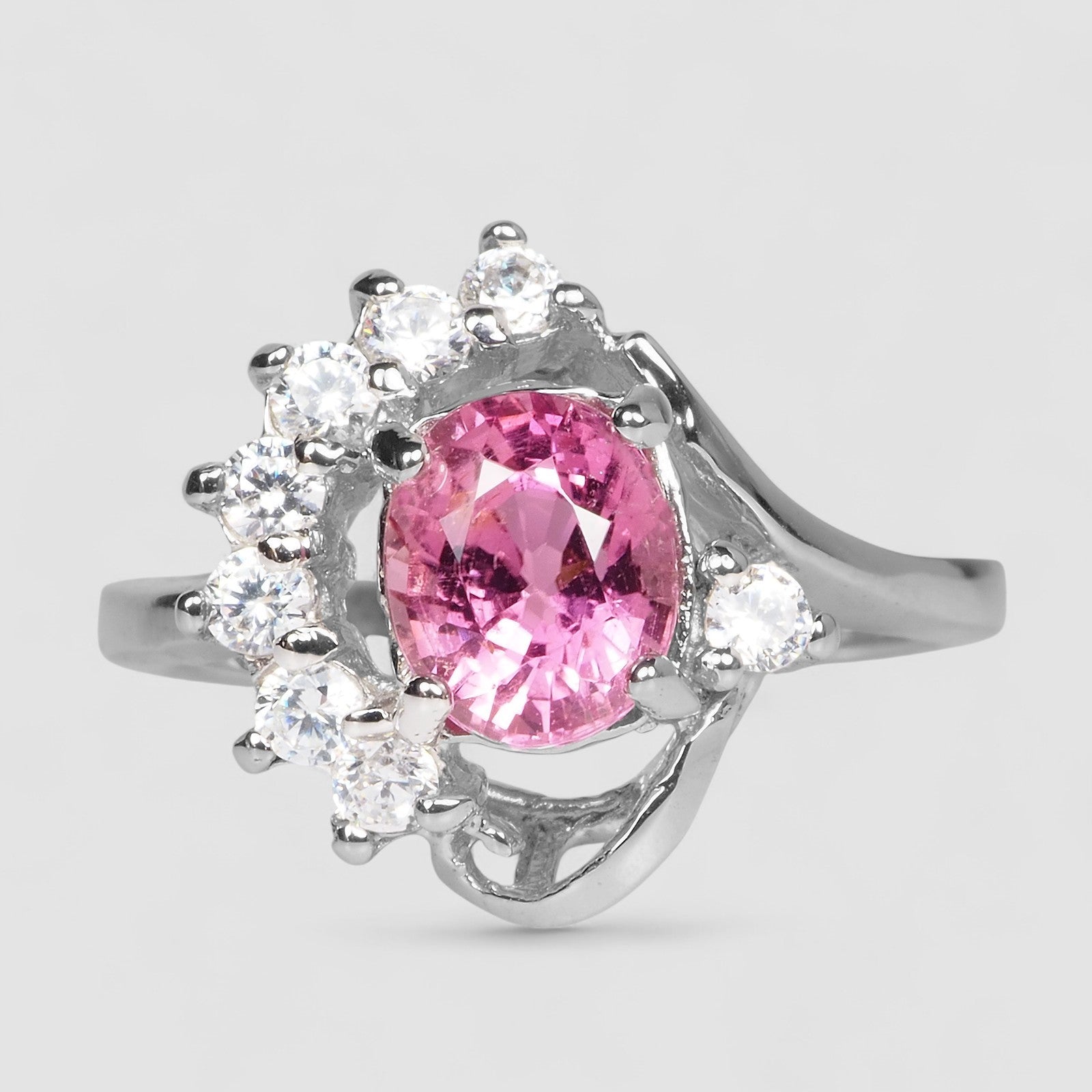 Pink Tourmaline 925 Sterling Silver Ring