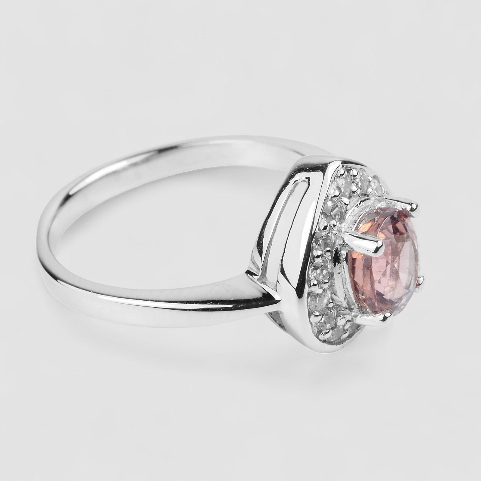 Pink Tourmaline 925 Sterling Silver Ring