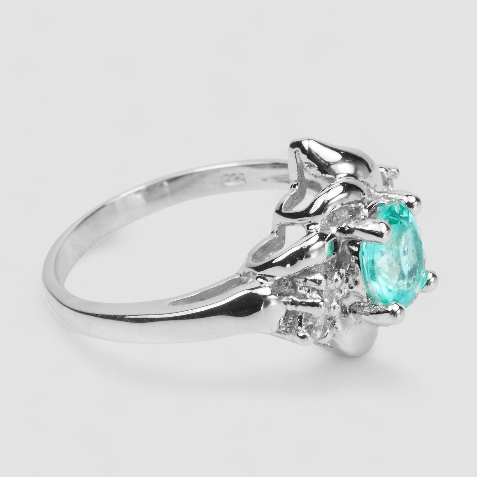 Neon Apatite 925 Sterling Silver Ring