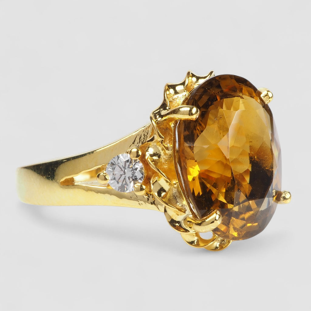 GOLDEN YELLOW CITRINE FINE RING