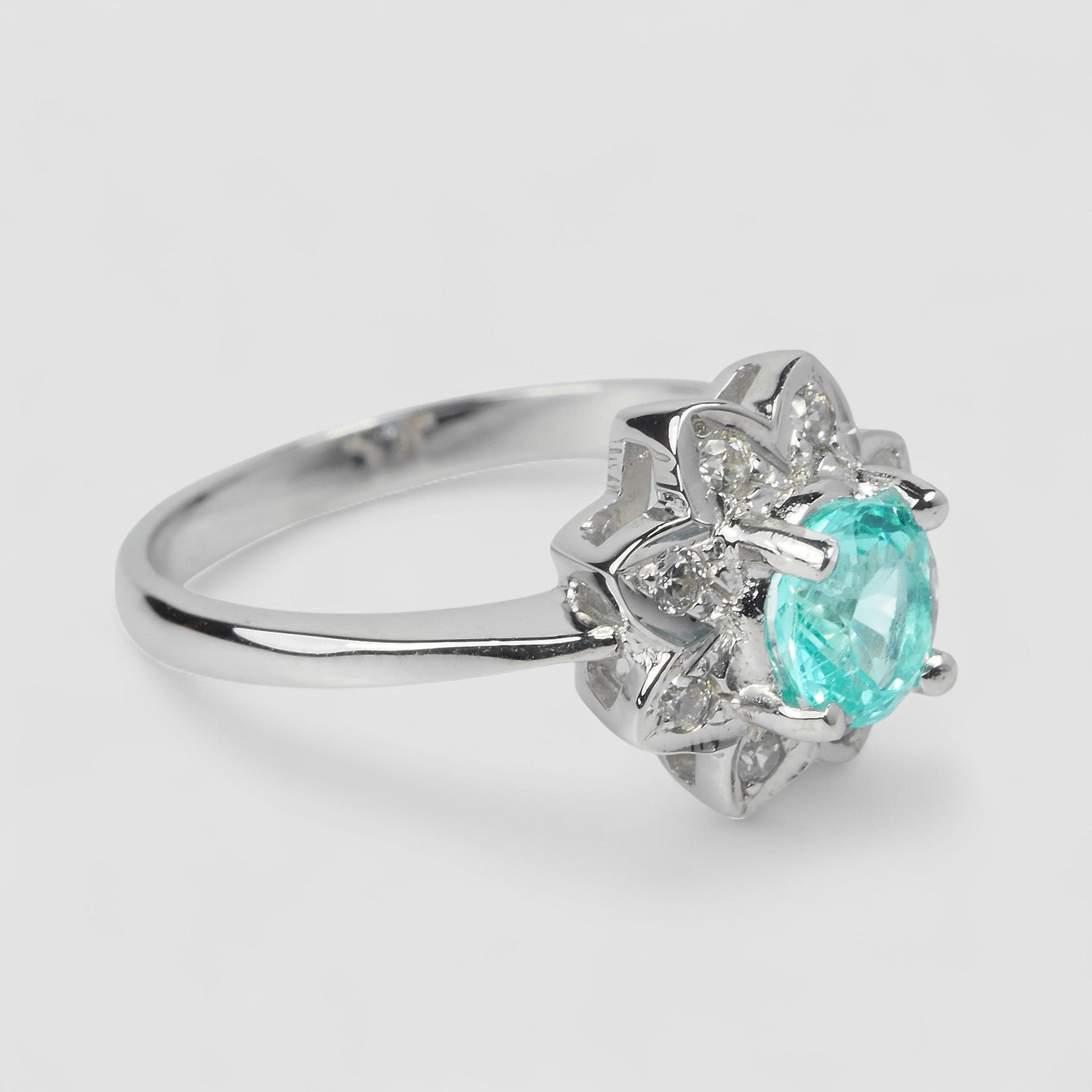 Neon Blue Apatite 925 Sterling Silver Ring