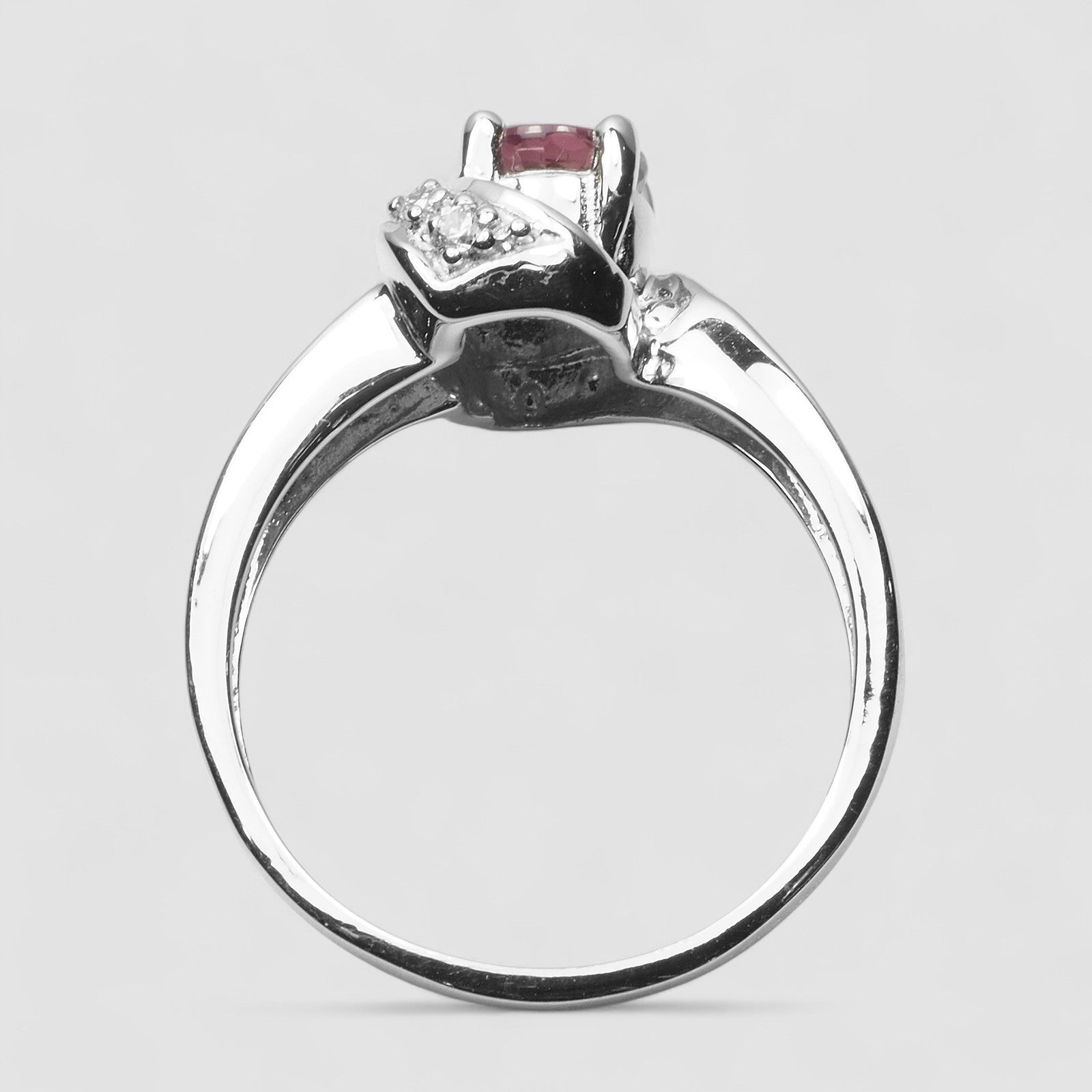 Pink Rhodolite Garnet 925 Sterling Silver Ring