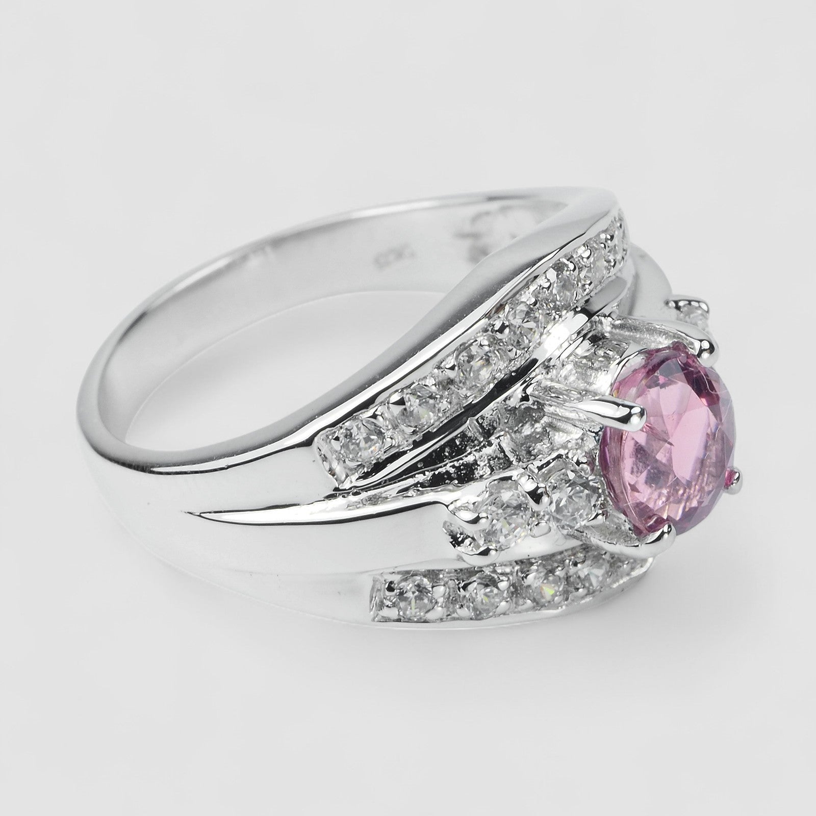 Pink Tourmaline 925 Sterling Silver Ring