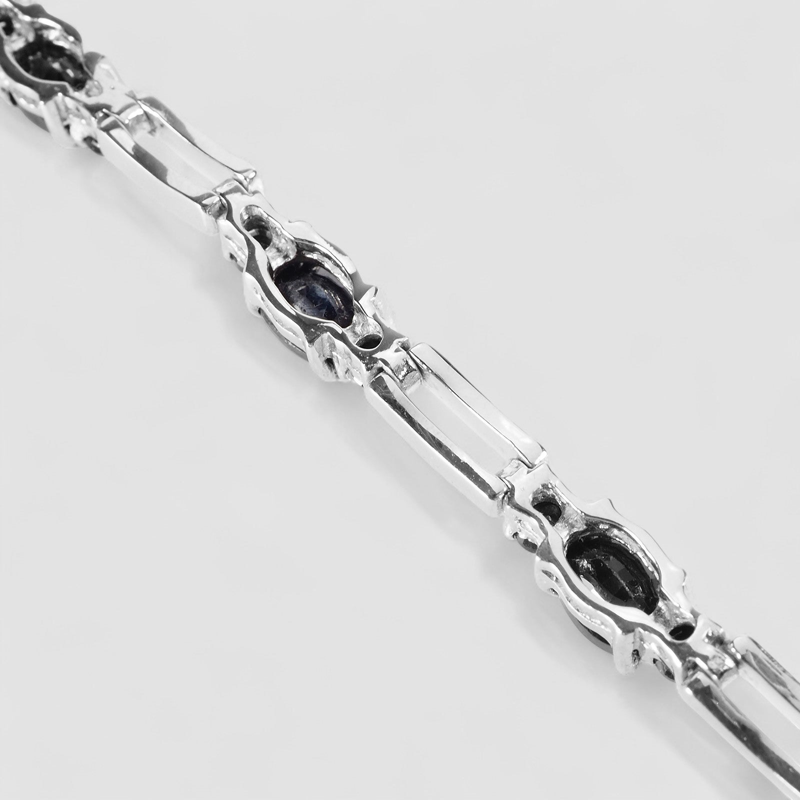 Blue Sapphire 925 Sterling Silver Bracelets, Natural Gemstone, Minimalist Bracelets