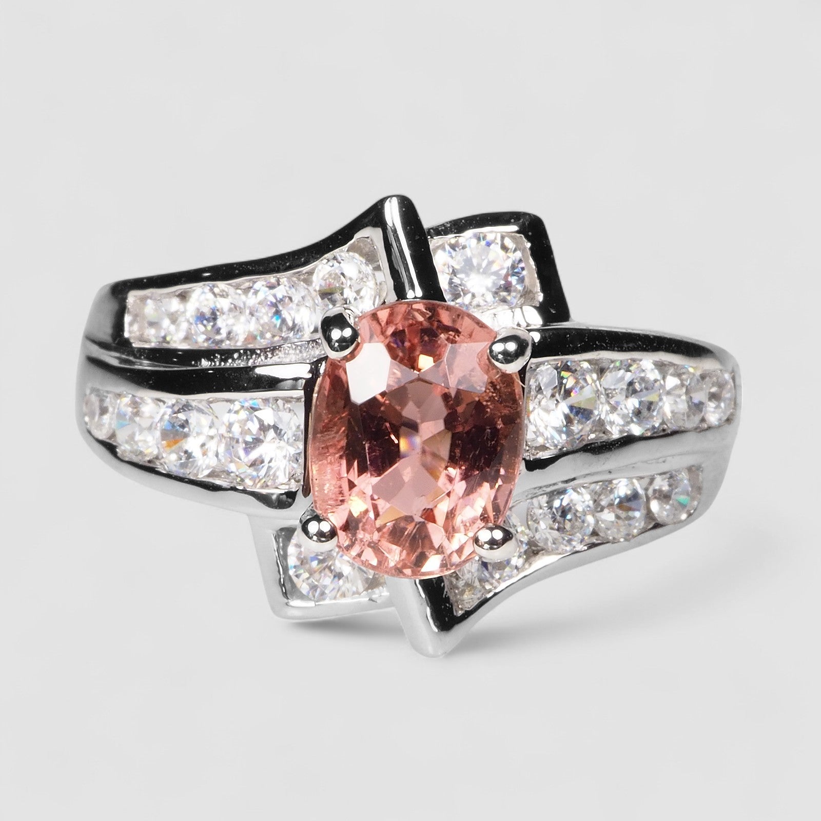 Pink Tourmaline 925 Sterling Silver Ring