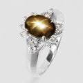 Black Star Sapphire 925 Sterling Silver Ring