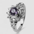 Gray Spinel 925 Sterling Silver Ring, Trendy Everyday Ring, Free Resizing