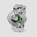 Green Tourmaline 925 Sterling Silver Ring