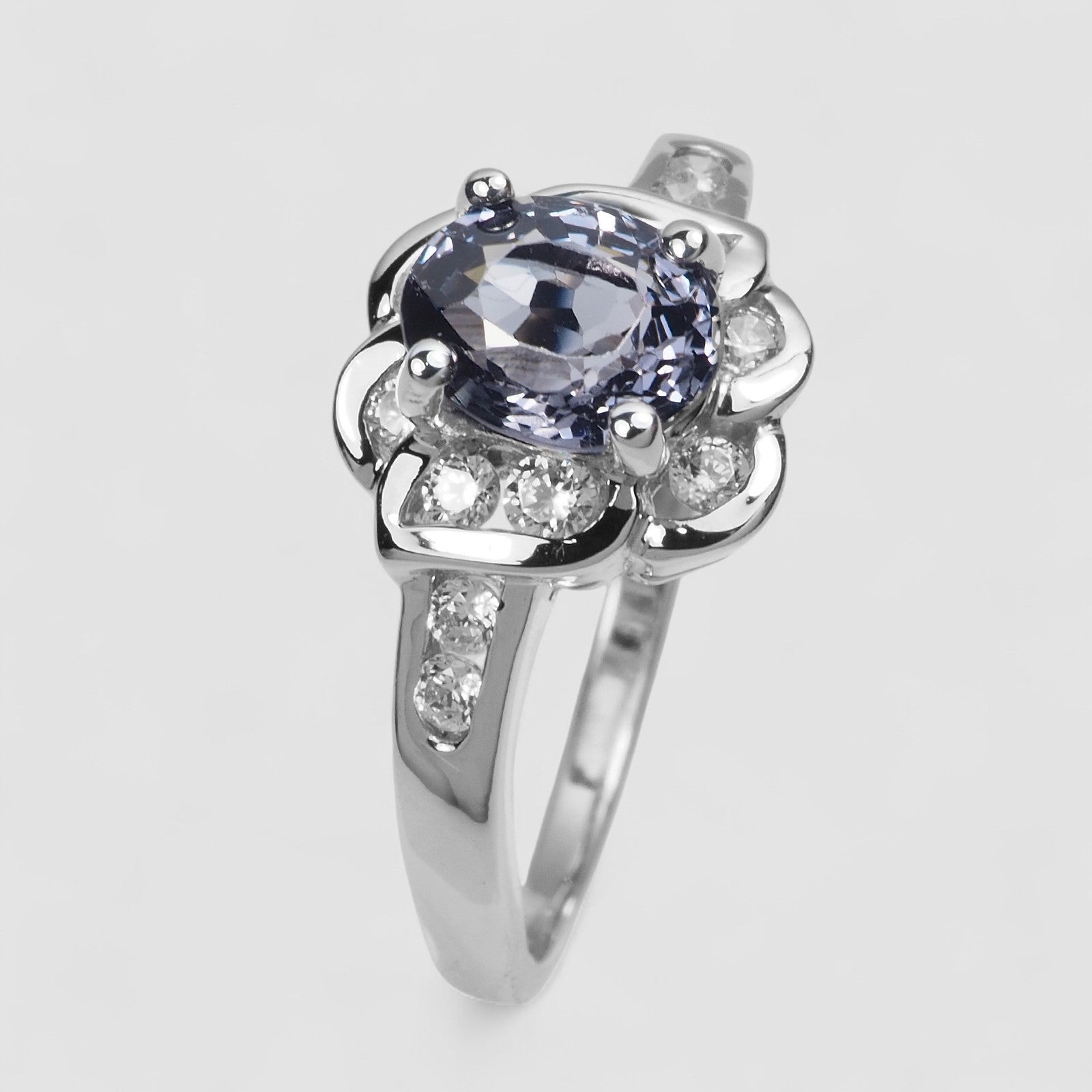 Purple Spinel 925 Sterling Silver Ring