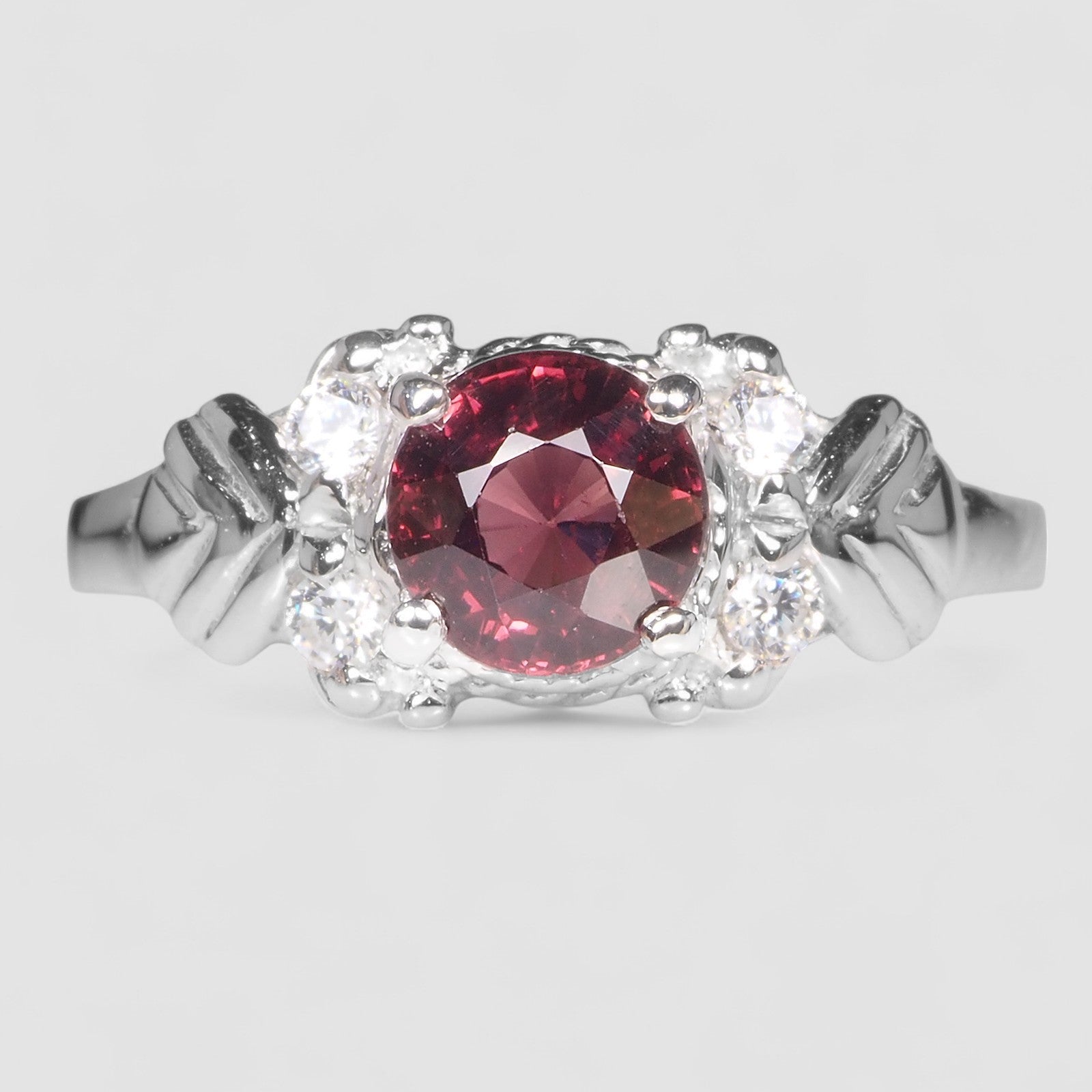 Pink Rhodolite Garnet 925 Sterling Silver Rings