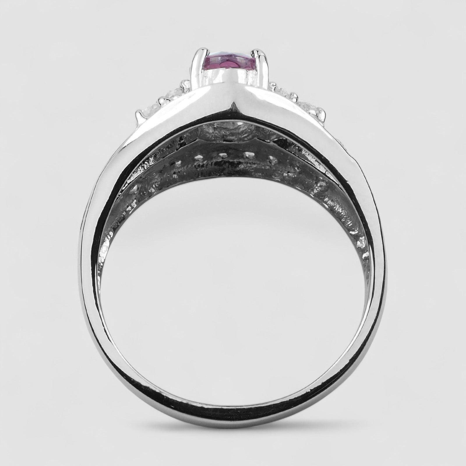 Pink Tourmaline 925 Sterling Silver Ring