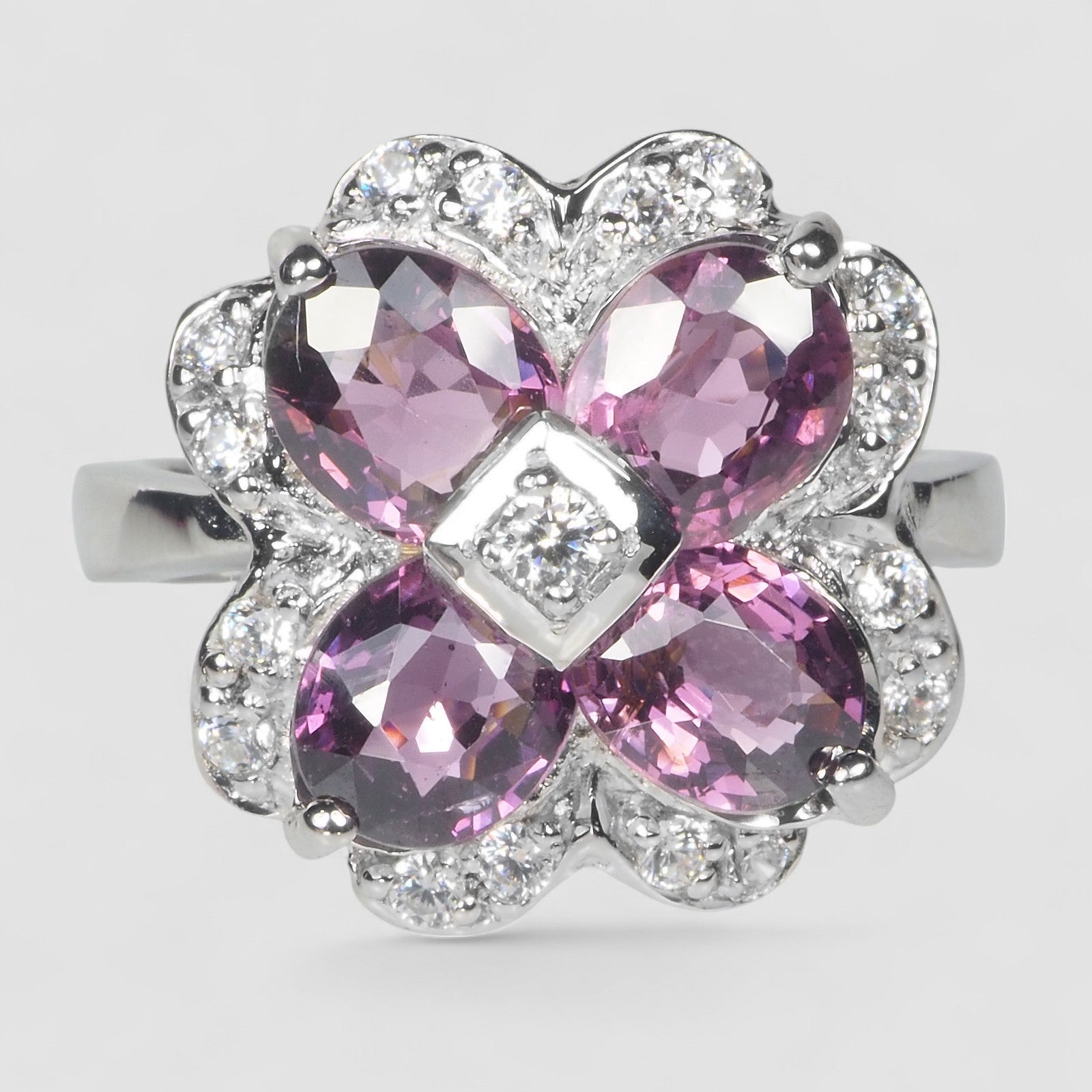 Purple Spinel 925 Sterling Silver Ring