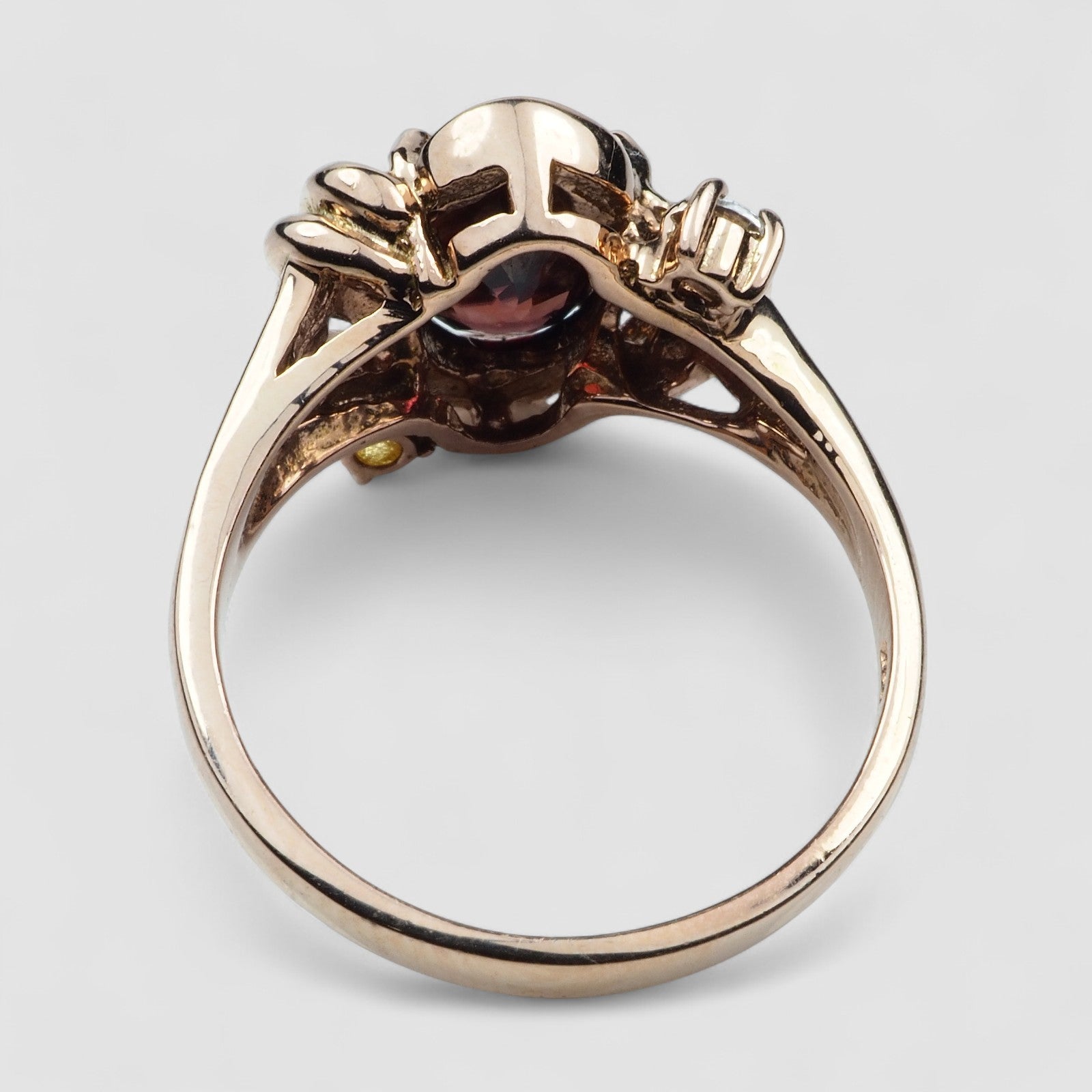 Scarlet Red Zircon Ring