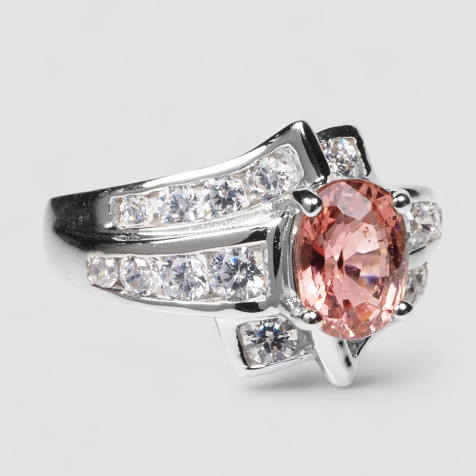 Pink Tourmaline 925 Sterling Silver Ring