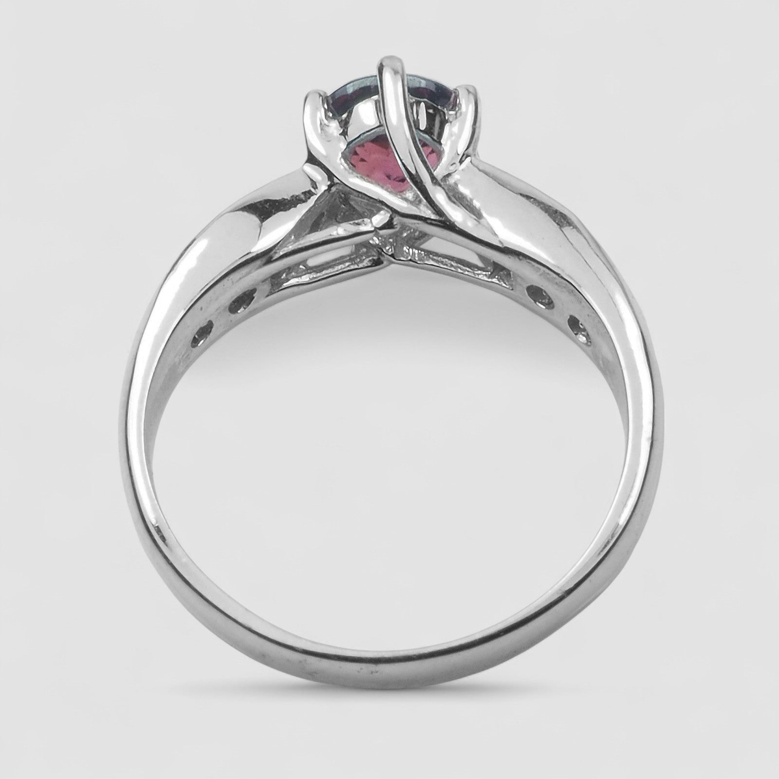 Pink Rhodolite Garnet 925 Sterling Silver Ring