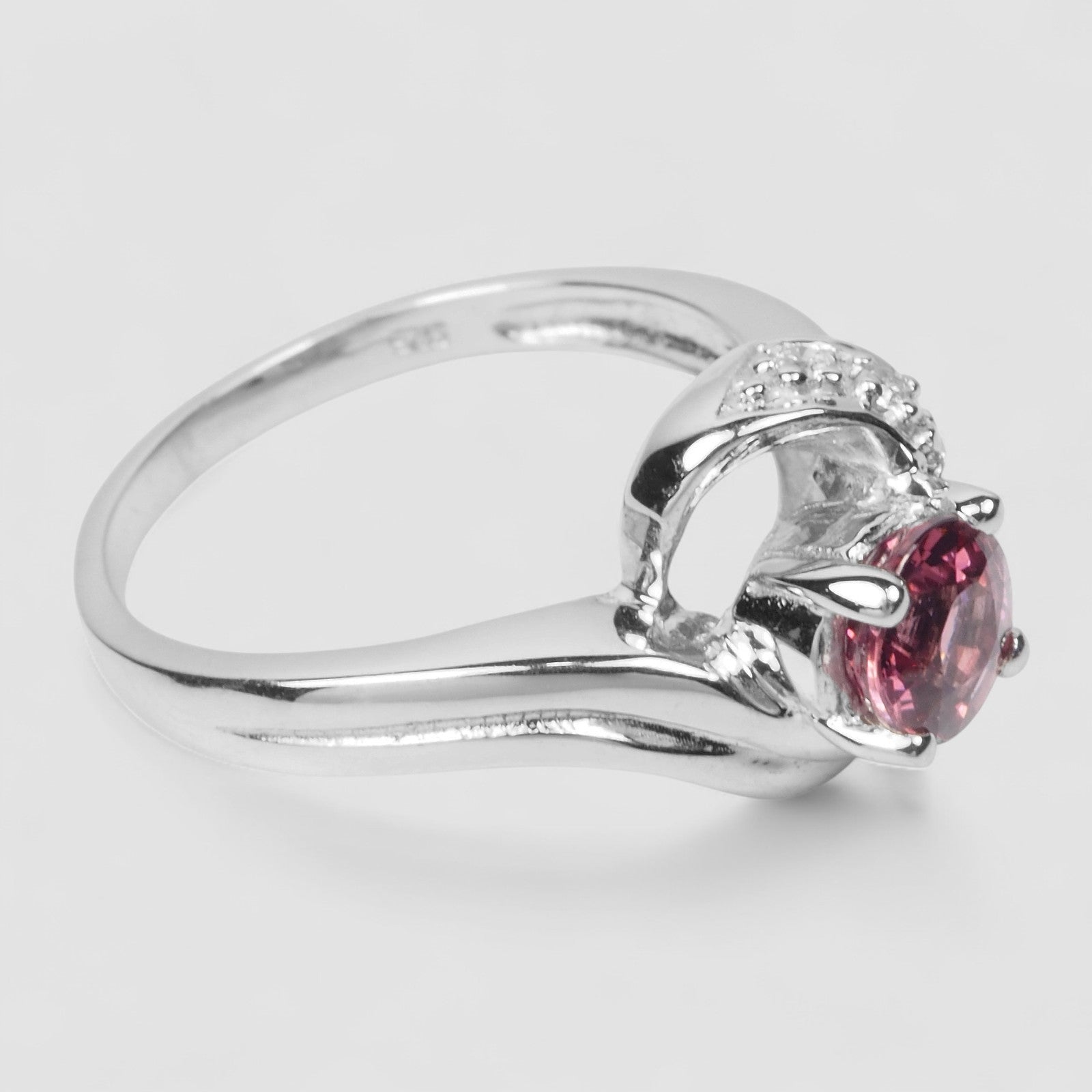 Pink Rhodolite Garnet 925 Sterling Silver Ring