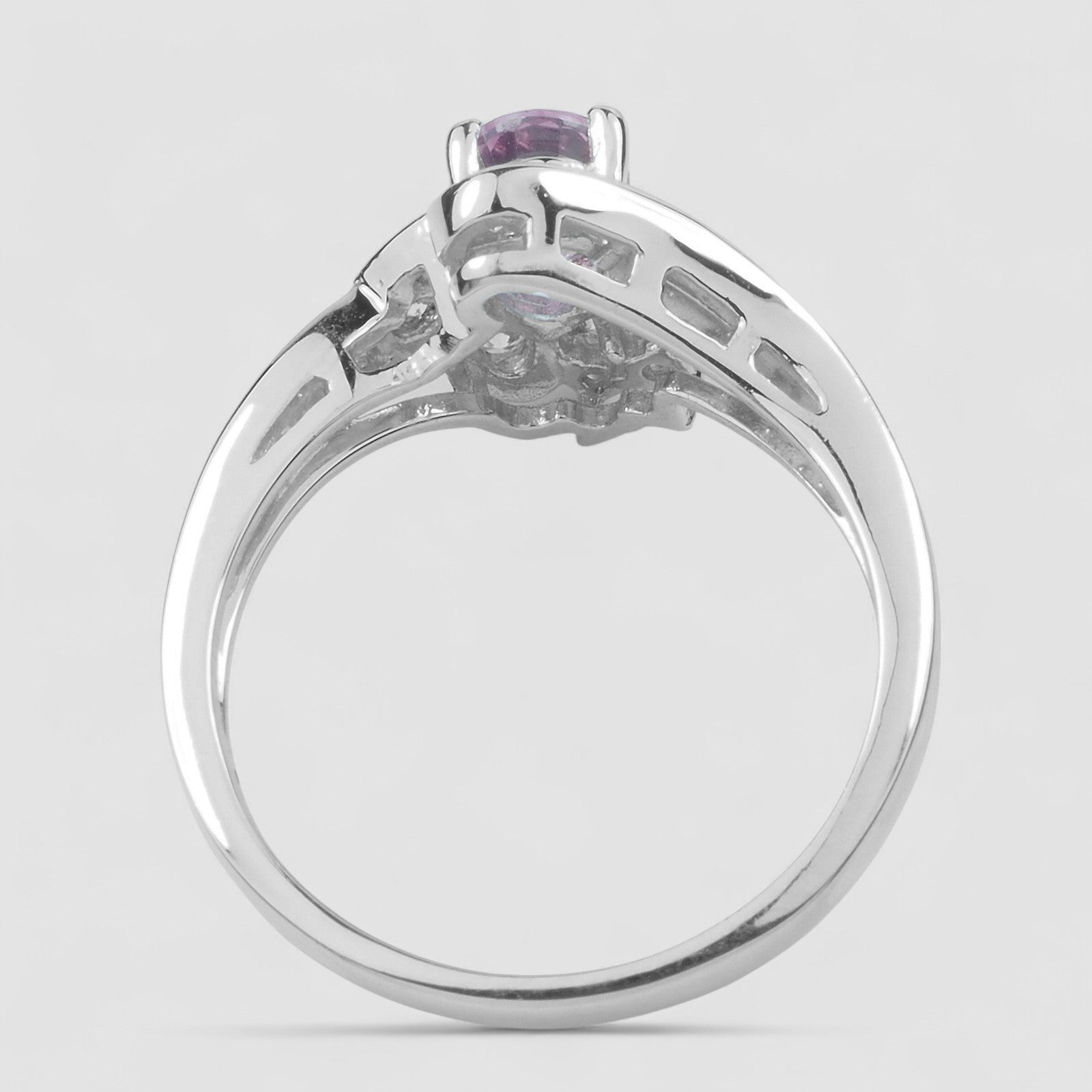 Pink Rhodolite Garnet 925 Sterling Silver Ring