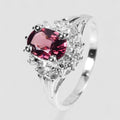 Pink Rhodolite Garnet 925 Sterling Silver Ring