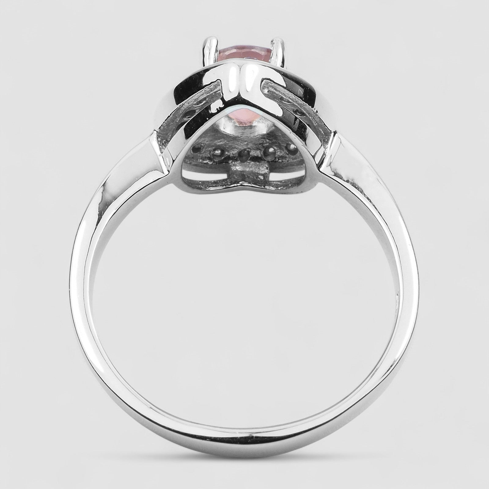 Pink Tourmaline 925 Sterling Silver Ring