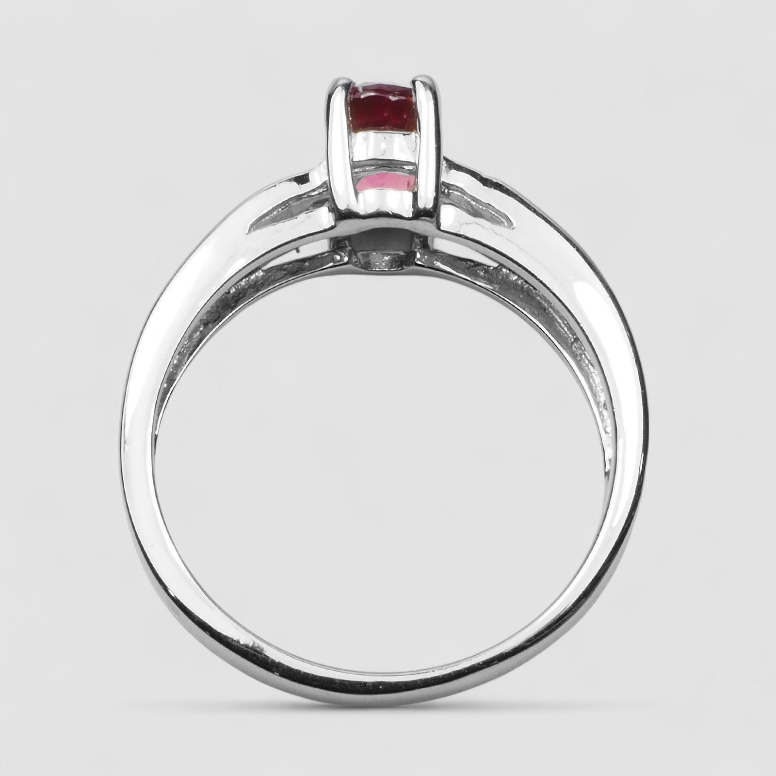 Rose Pink Tourmaline 925 Sterling Silver Ring