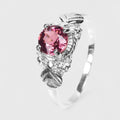 Pink Rhodolite Garnet 925 Sterling Silver Ring