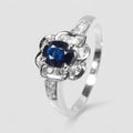 Blue Sapphire 925 Sterling Silver Ring