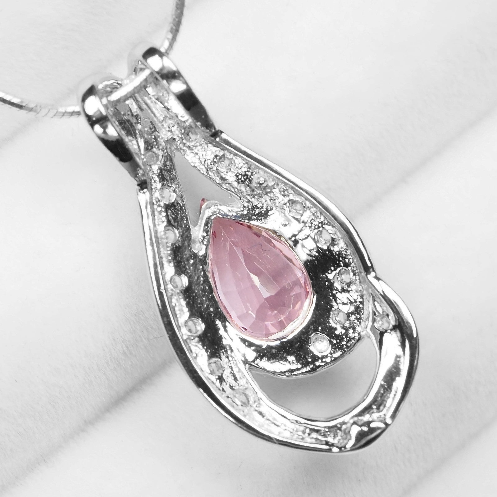 Pink Tourmaline 925 Sterling Silver Pendants