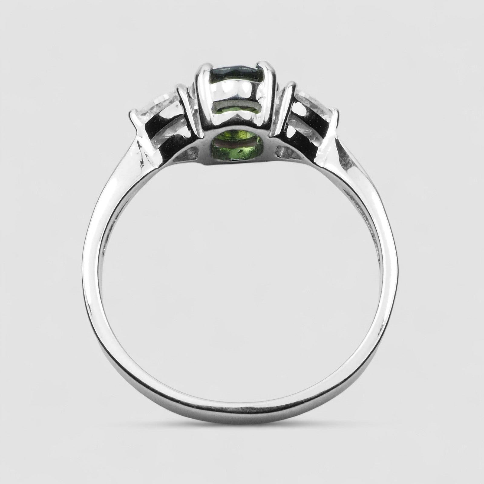 Chrome Green Tourmaline 925 Sterling Silver Ring