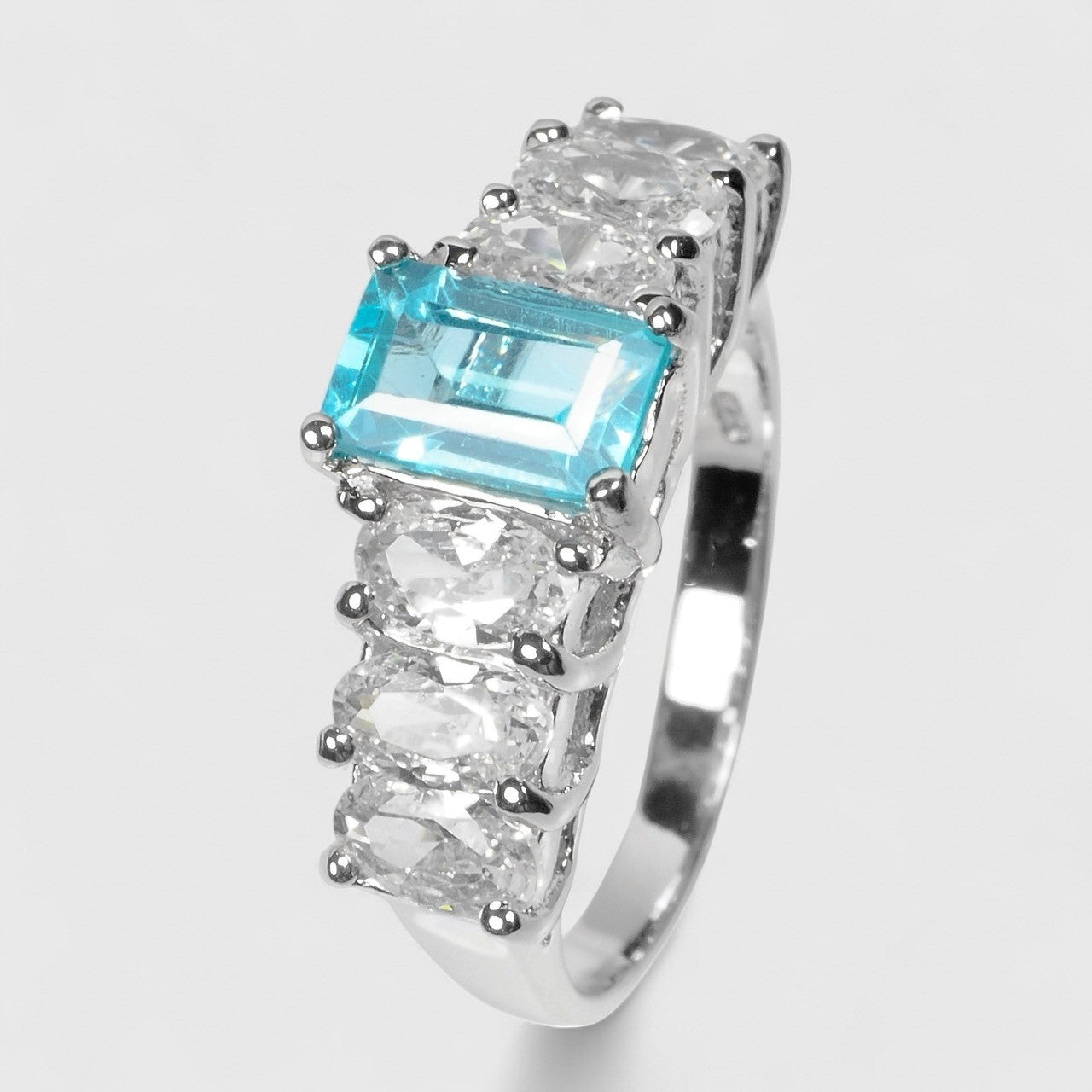 Blue Paraiba Tourmaline 925 Sterling Silver Ring