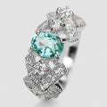 Green Emerald 925 Sterling Silver Ring