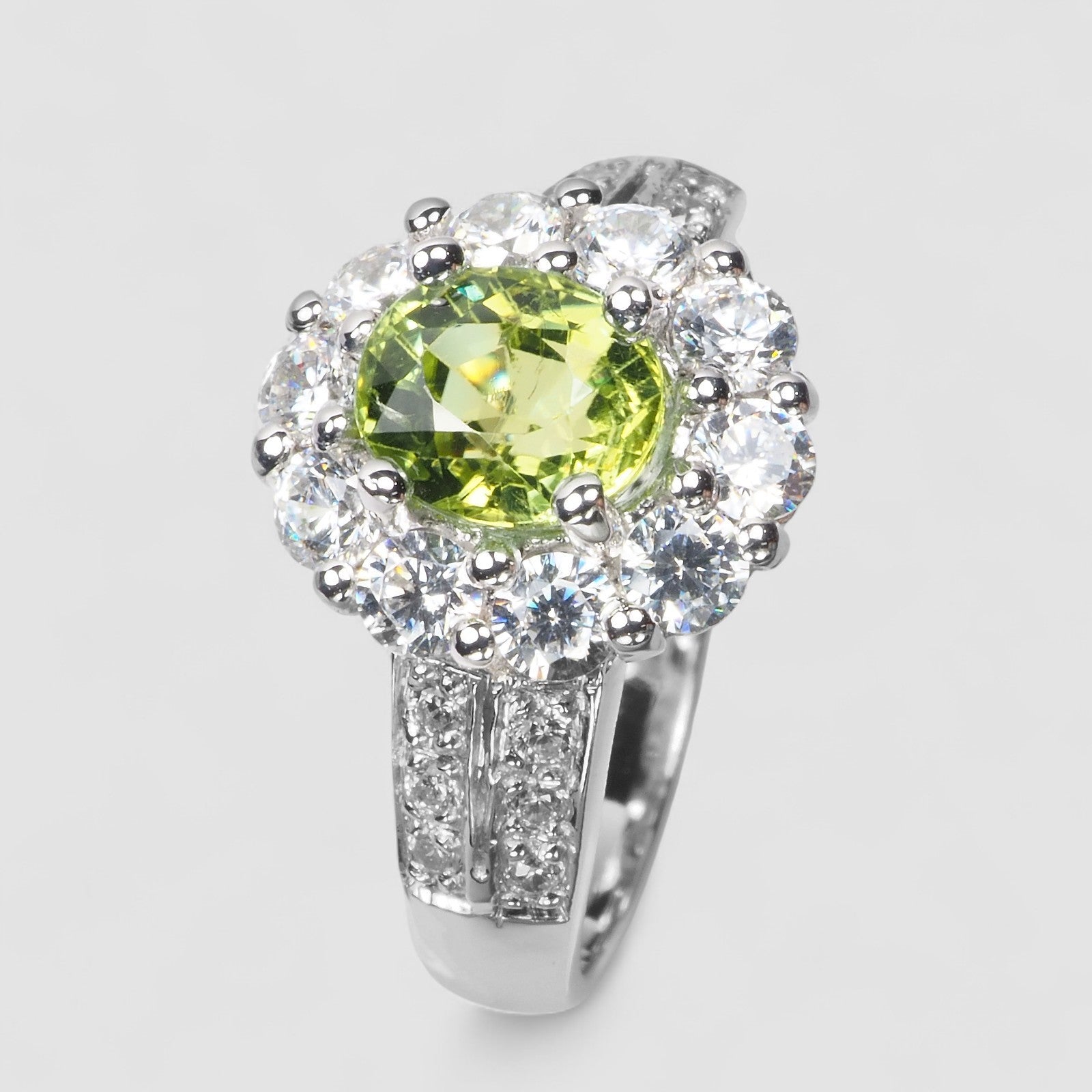 Green Tourmaline 925 Sterling Silver Ring