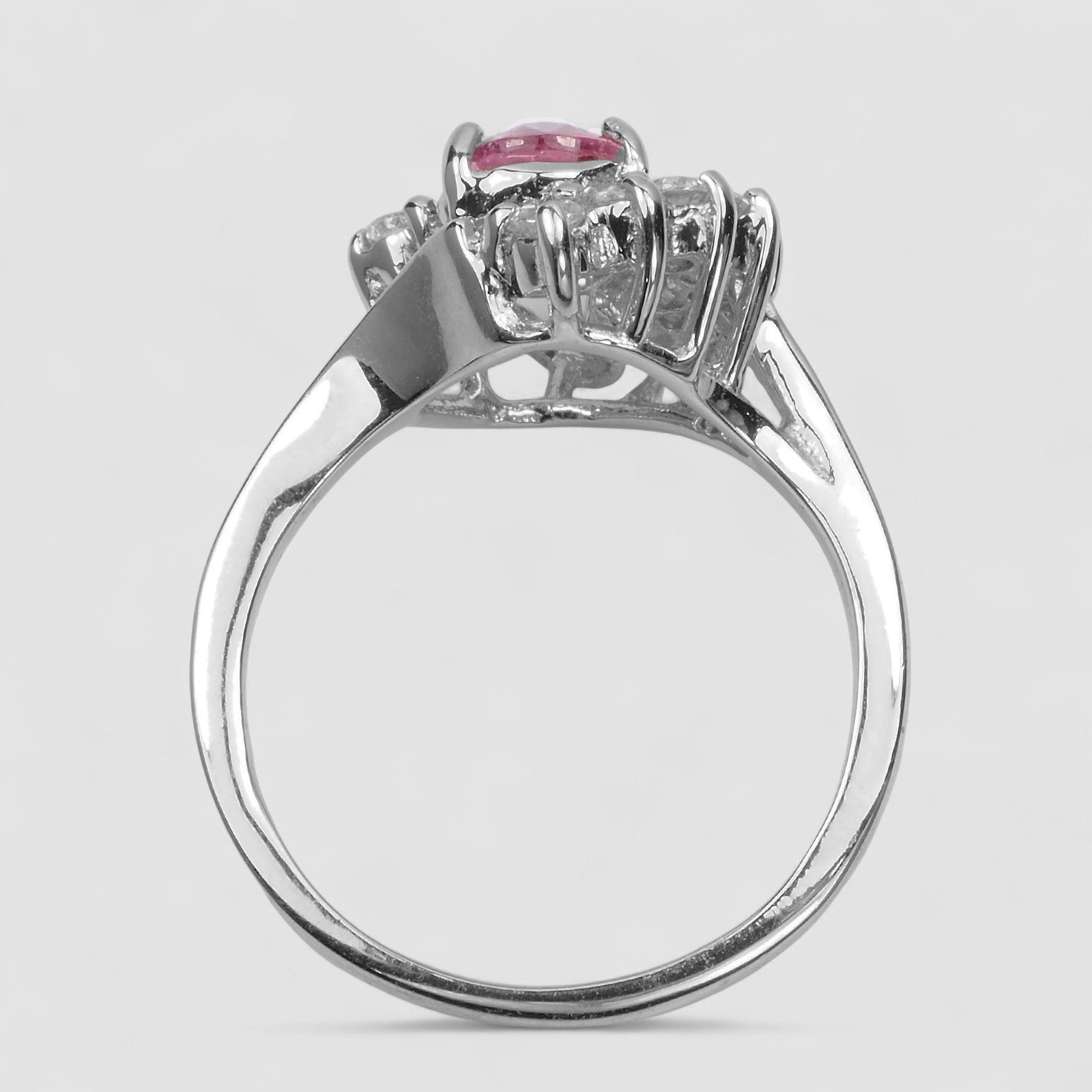 Pink Tourmaline 925 Sterling Silver Ring