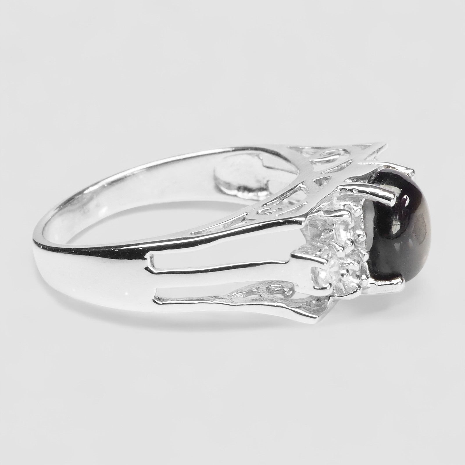 Blue Star Sapphire 925 Sterling Silver Ring