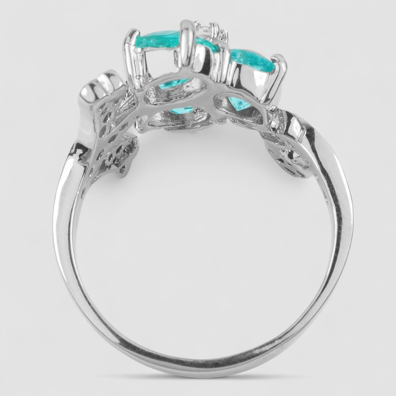 Blue Paraiba Tourmaline 925 Sterling Silver Ring