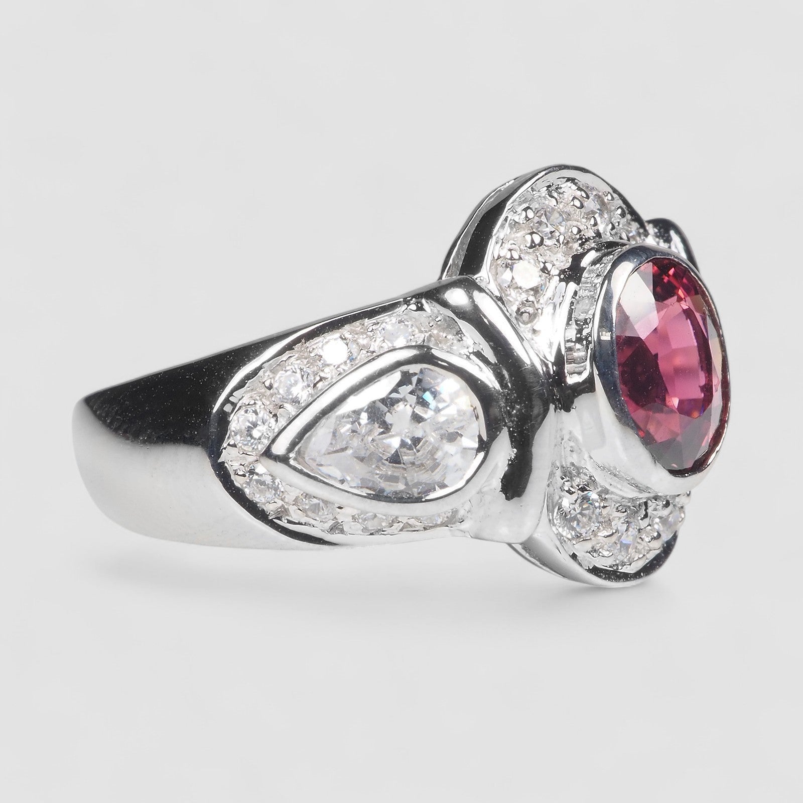 Pink Tourmaline 925 Sterling Silver Ring