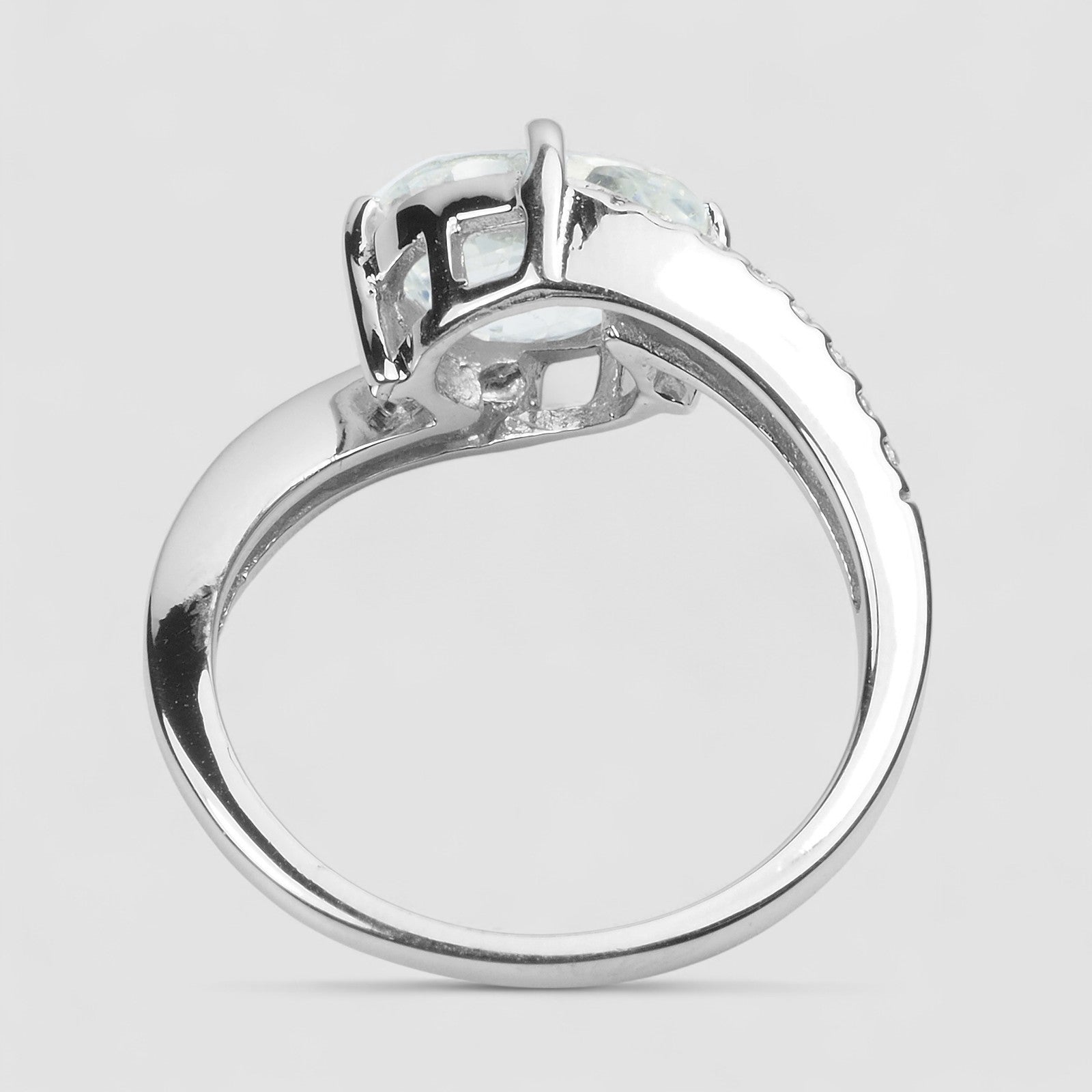 White Zircon 925 Sterling Silver Ring