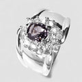 Grey Spinel 925 Sterling Silver Ring