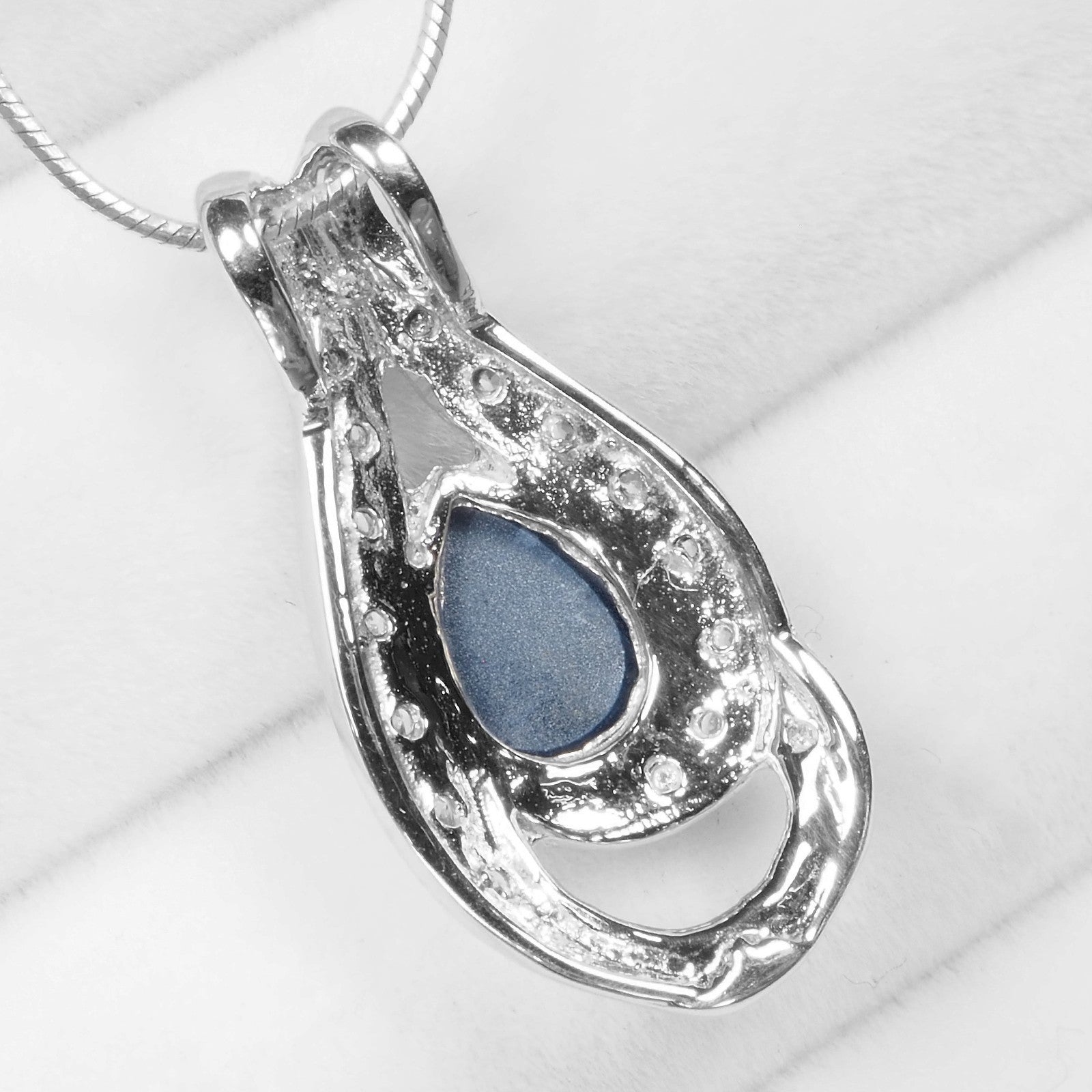 Blue Star Sapphire 925 Sterling Silver Pendants