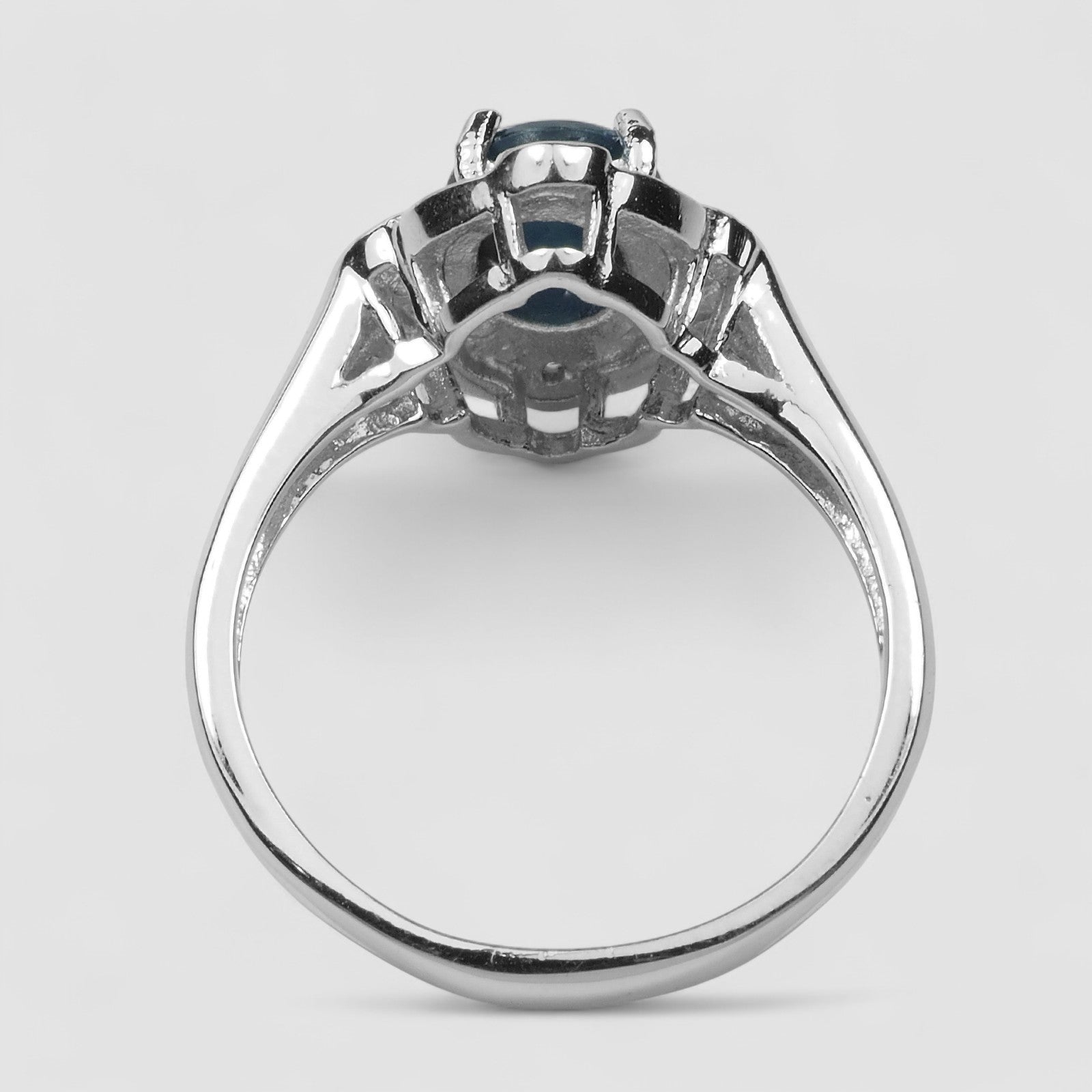 Blue Star Sapphire 925 Sterling Silver Ring