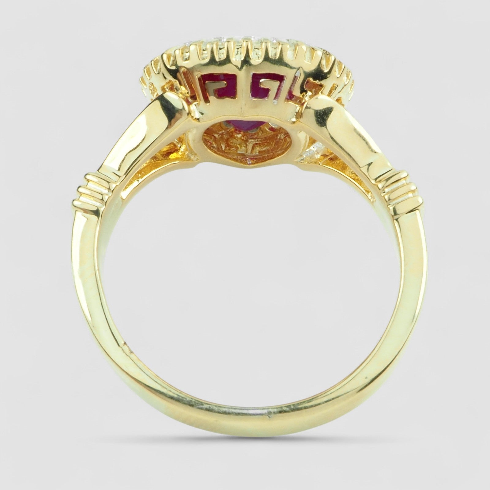 Blood Ruby 925 Sterling Silver Ring