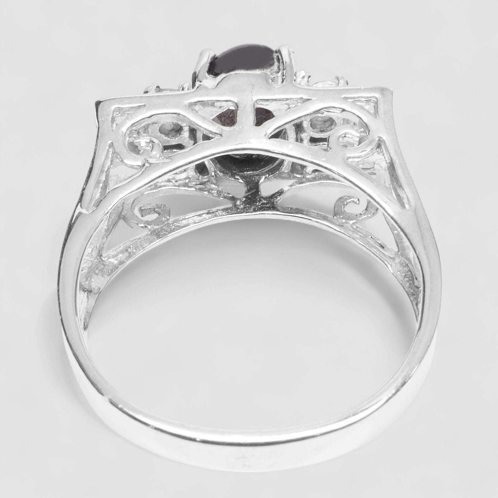 Blue Star Sapphire 925 Sterling Silver Ring