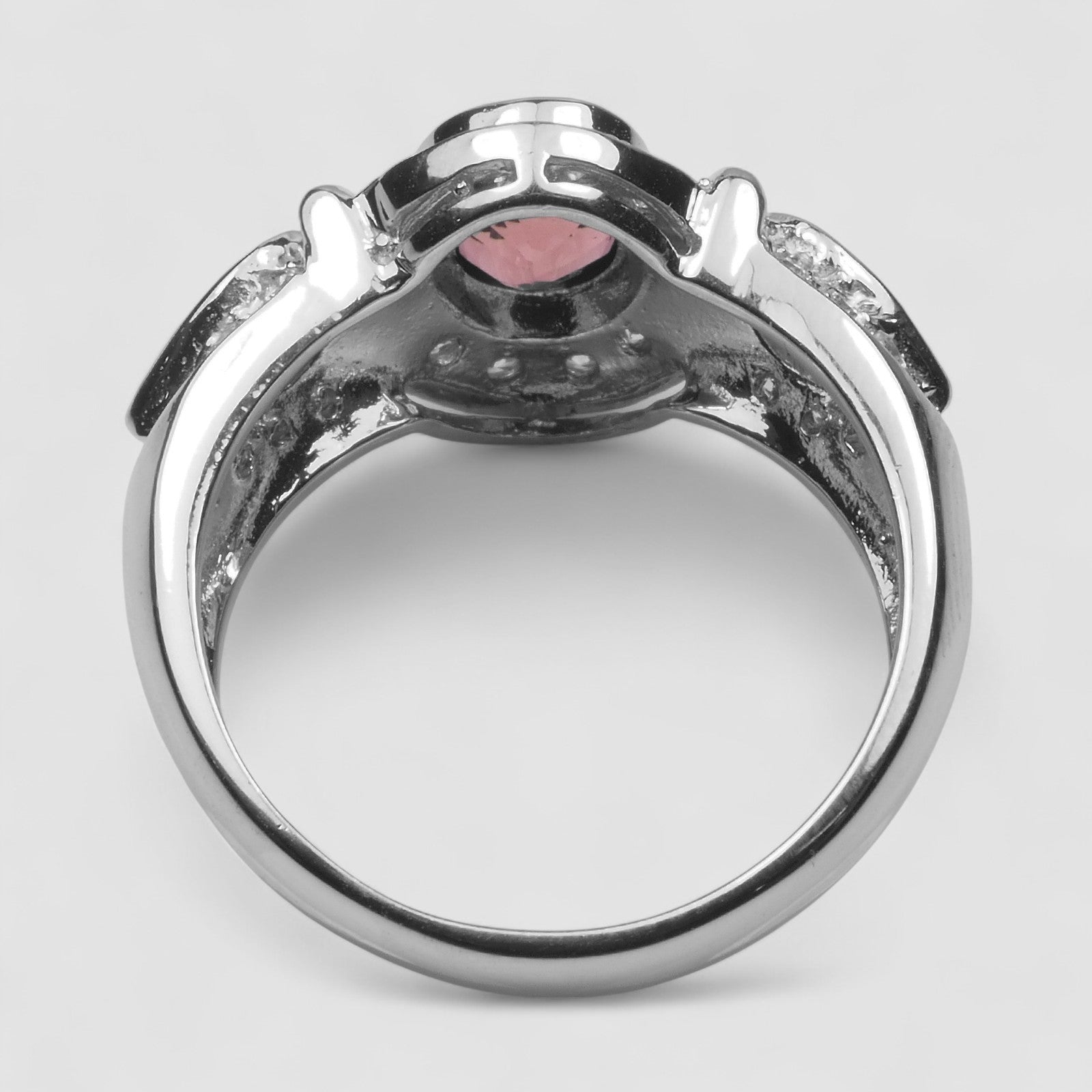Pink Tourmaline 925 Sterling Silver Ring