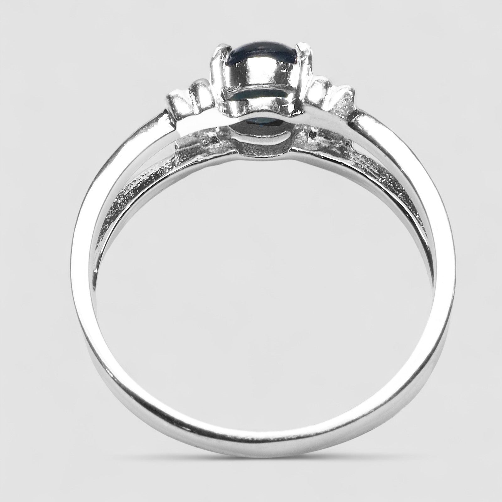 Blue Star Sapphire 925 Sterling Silver Ring