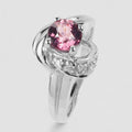 Pink Rhodolite Garnet 925 Sterling Silver Ring