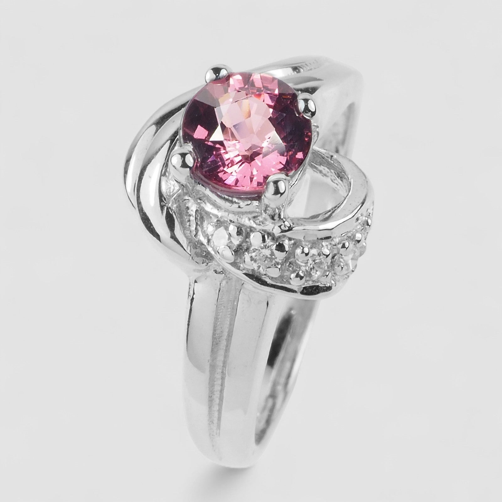 Pink Rhodolite Garnet 925 Sterling Silver Ring
