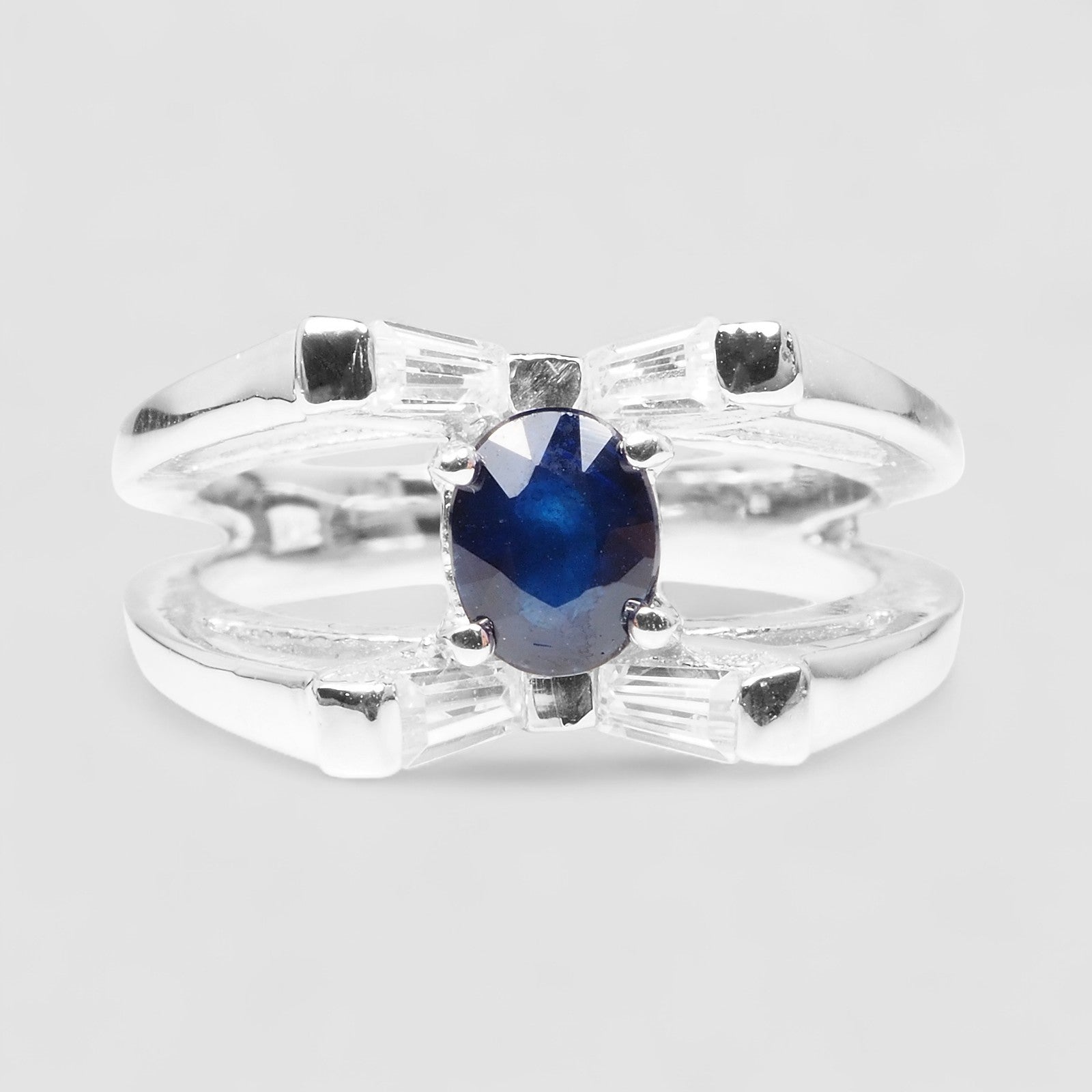 Blue Sapphire 925 Sterling Silver Ring
