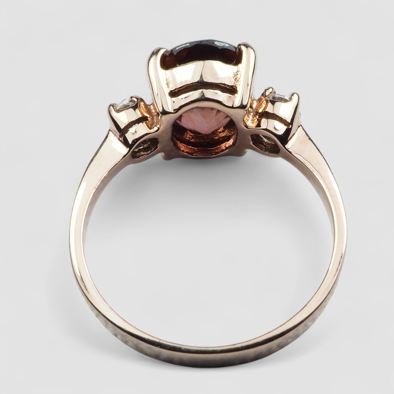 Red Zircon 925 Sterling Silver Ring