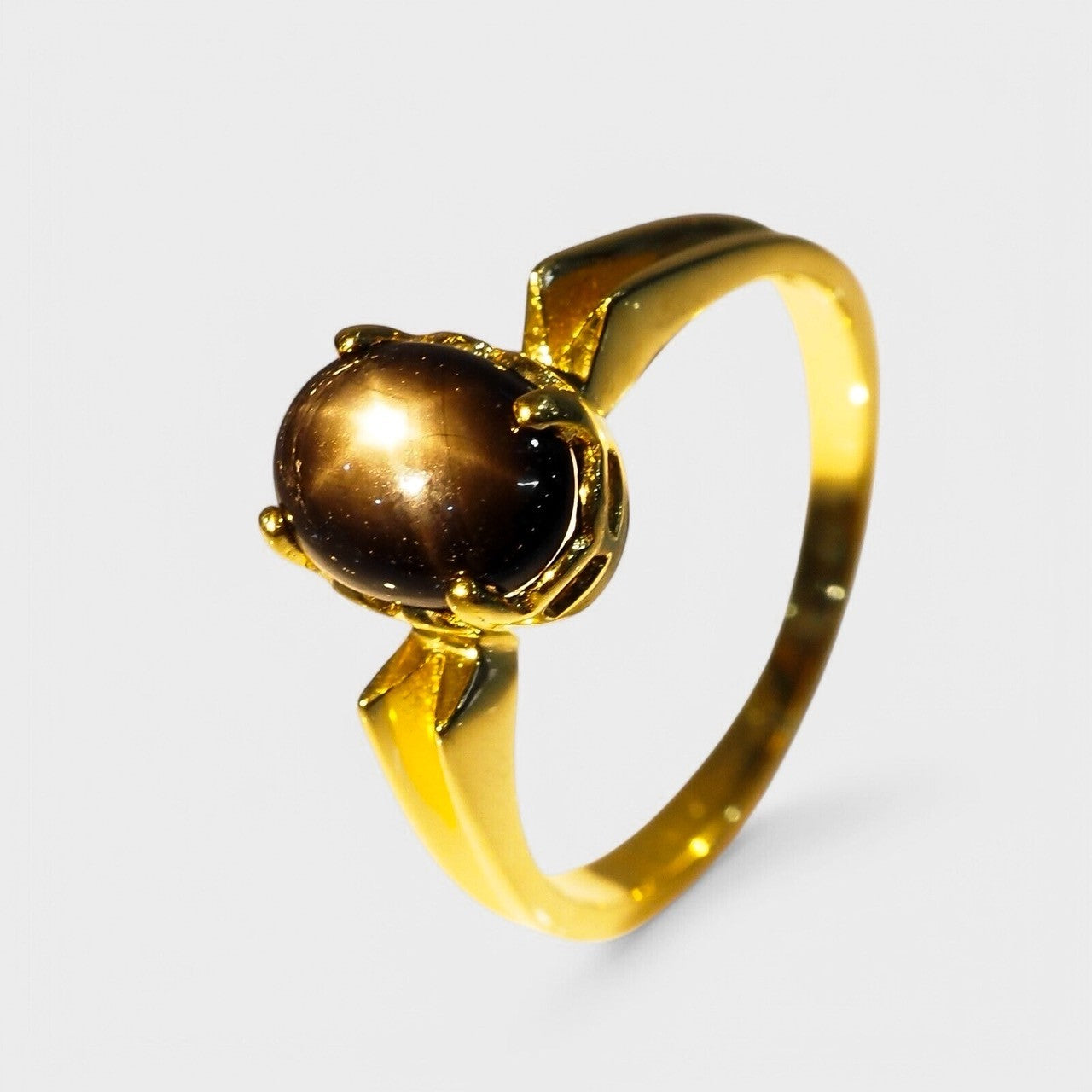 Black Star Sapphire 925 Sterling Silver Ring, 925 Genuine Gemstone, Everyday Ring