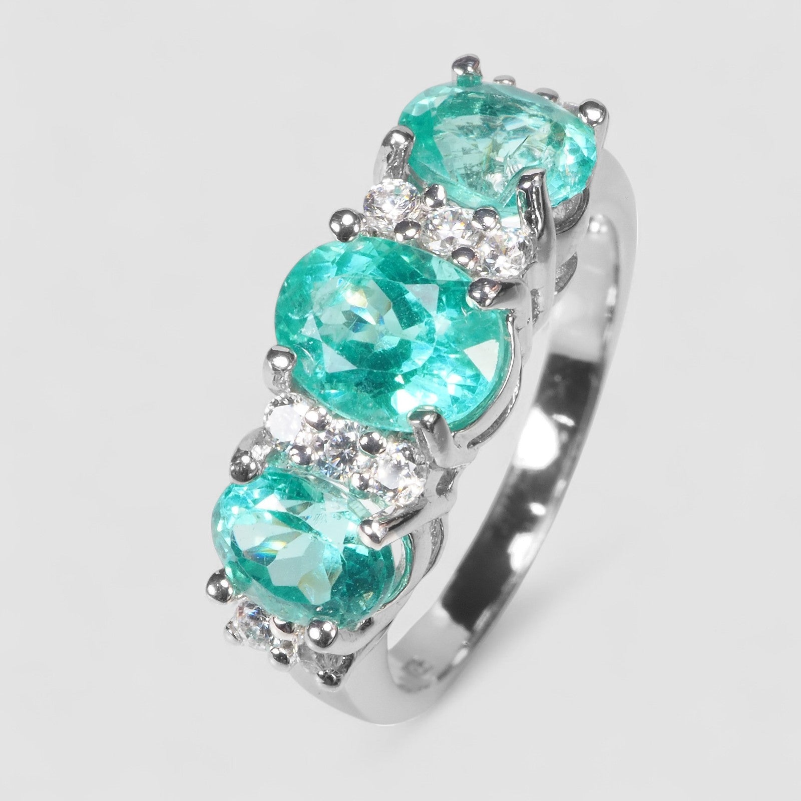 Blue Apatite 925 Sterling Silver Ring