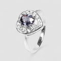 Grey Spinel 925 Sterling Silver Ring, Natural Gemstone, Free Resizing